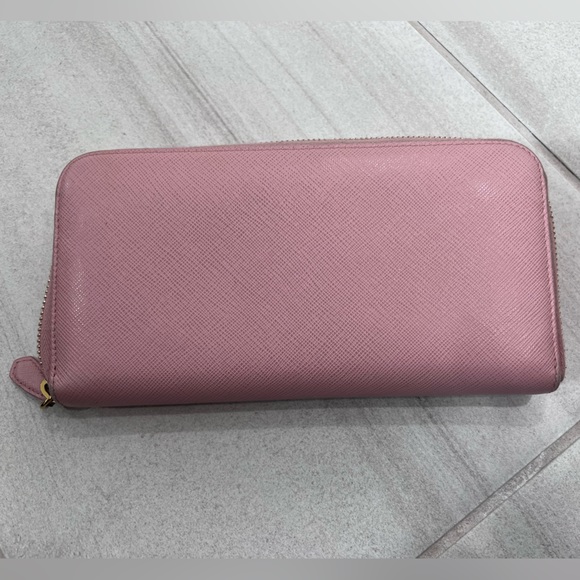 PRADA Authentic Saffiano Leather Long Wallet, Orchidea Pink - Picture 2 of 13